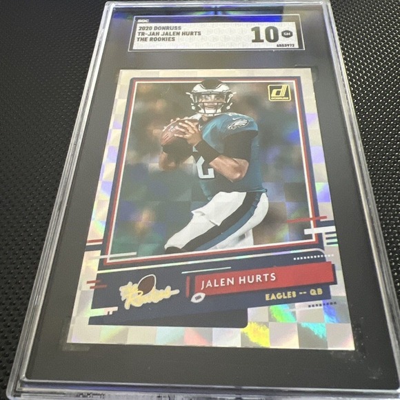 2020 Donruss The Rookies Jalen Hurts Eagles RC Sgc 10 GEM MINT - Picture 1 of 2